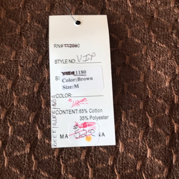 Brown open fringe vest NWT - Picture 2 of 7